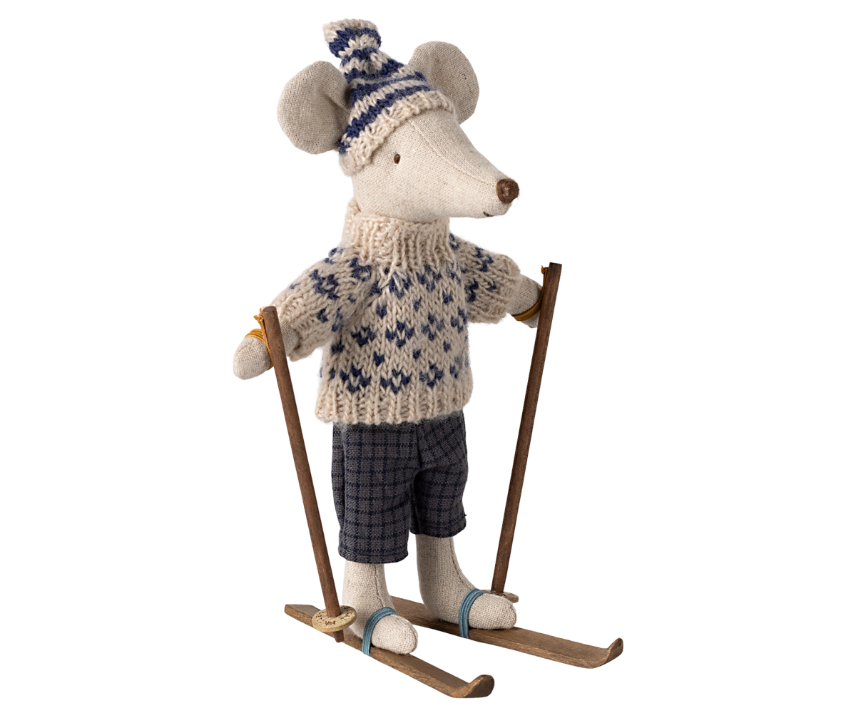 Ratón de invierno con esquí, Papá