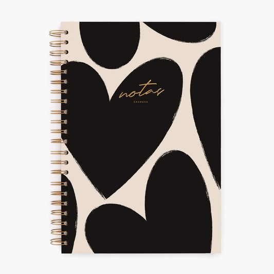 Cuaderno grande Love in black