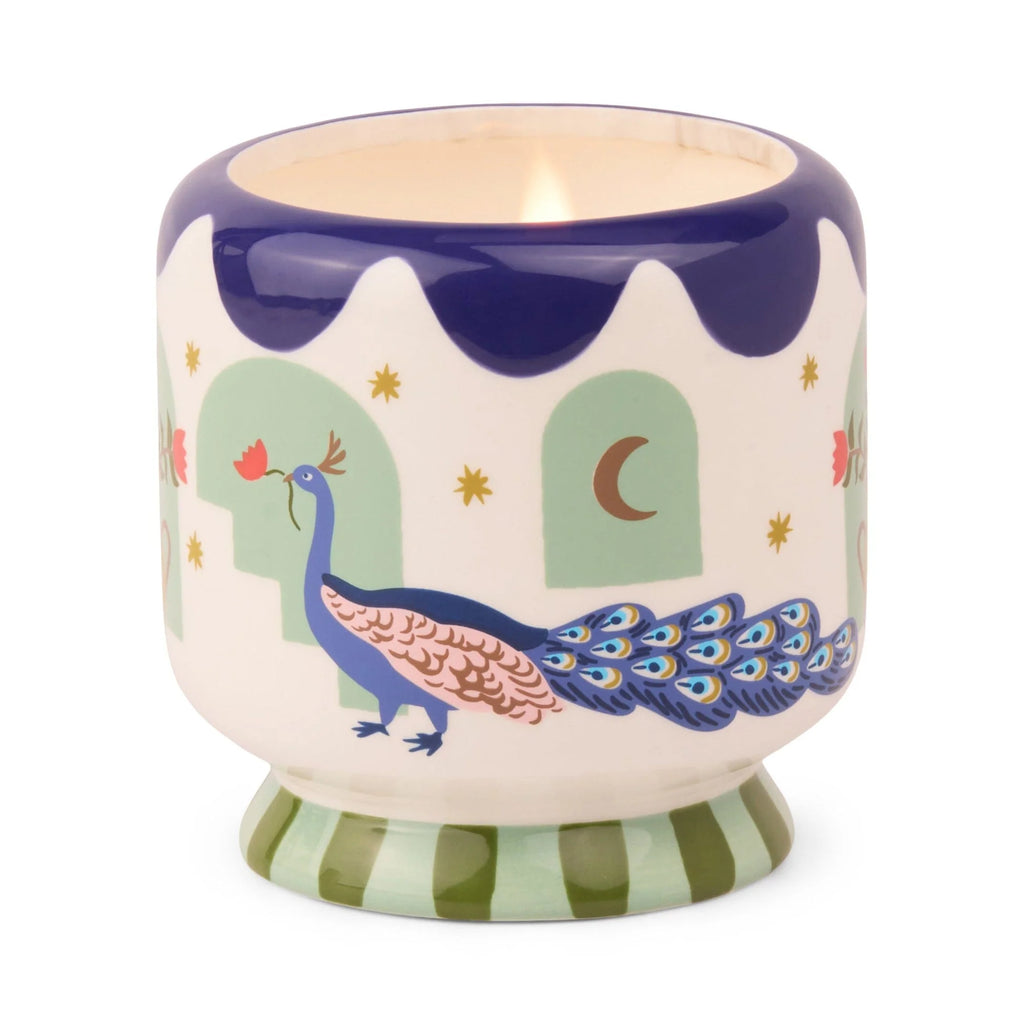 Vela aromática a Dopo handpainted Peacock