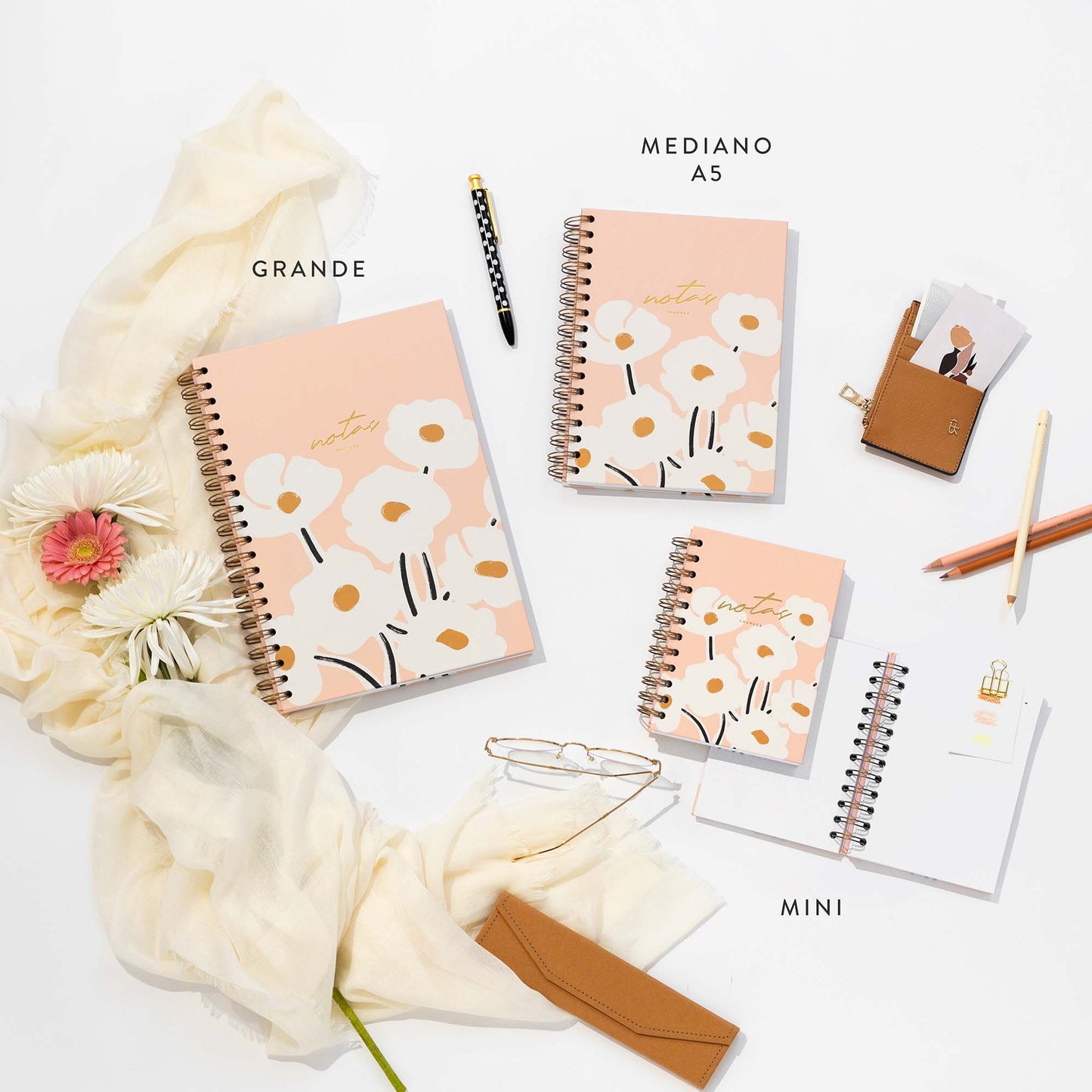 Cuaderno mediano. Blossom.