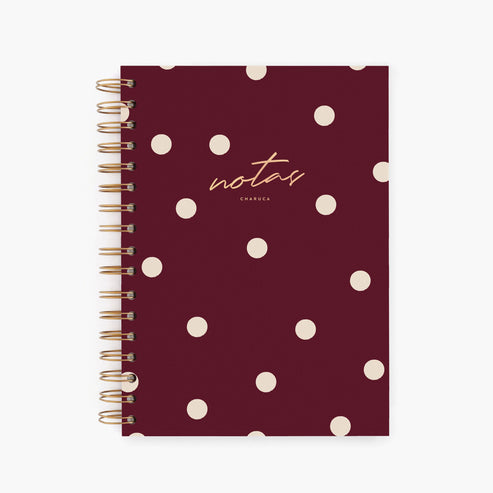 Cuaderno mediano. Cherry.