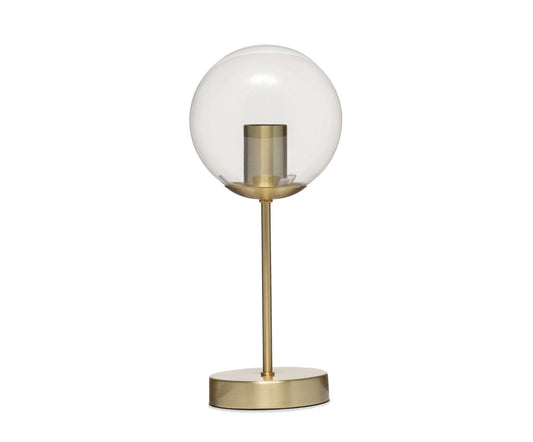 Lámpara de mesa  cristal dorada
